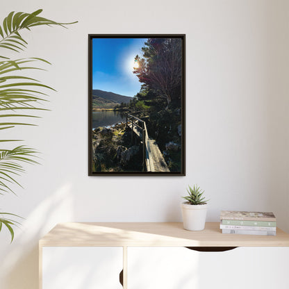 Glanteenassig Trail Matte Canvas, Framed (Multi-color)