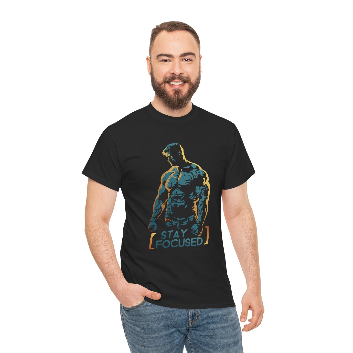 Stay Focused II Unisex Heavy Cotton Tee