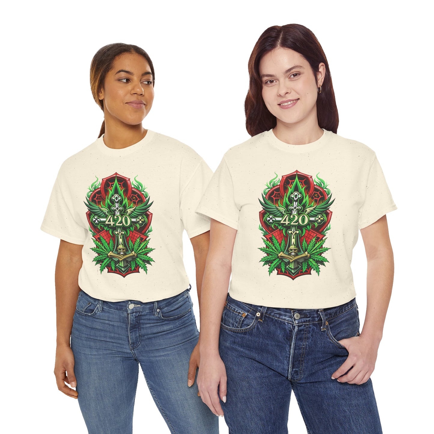 420 Cannabis Shield T-Shirt – Marijuana Leaf Stoner Graphic Tee