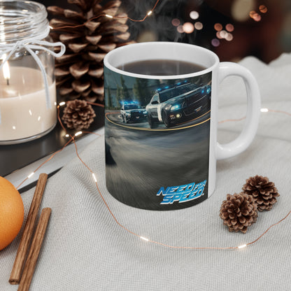 Racing-Themed Ceramic Coffee Cups - Perfect Gift for Car Enthusiasts