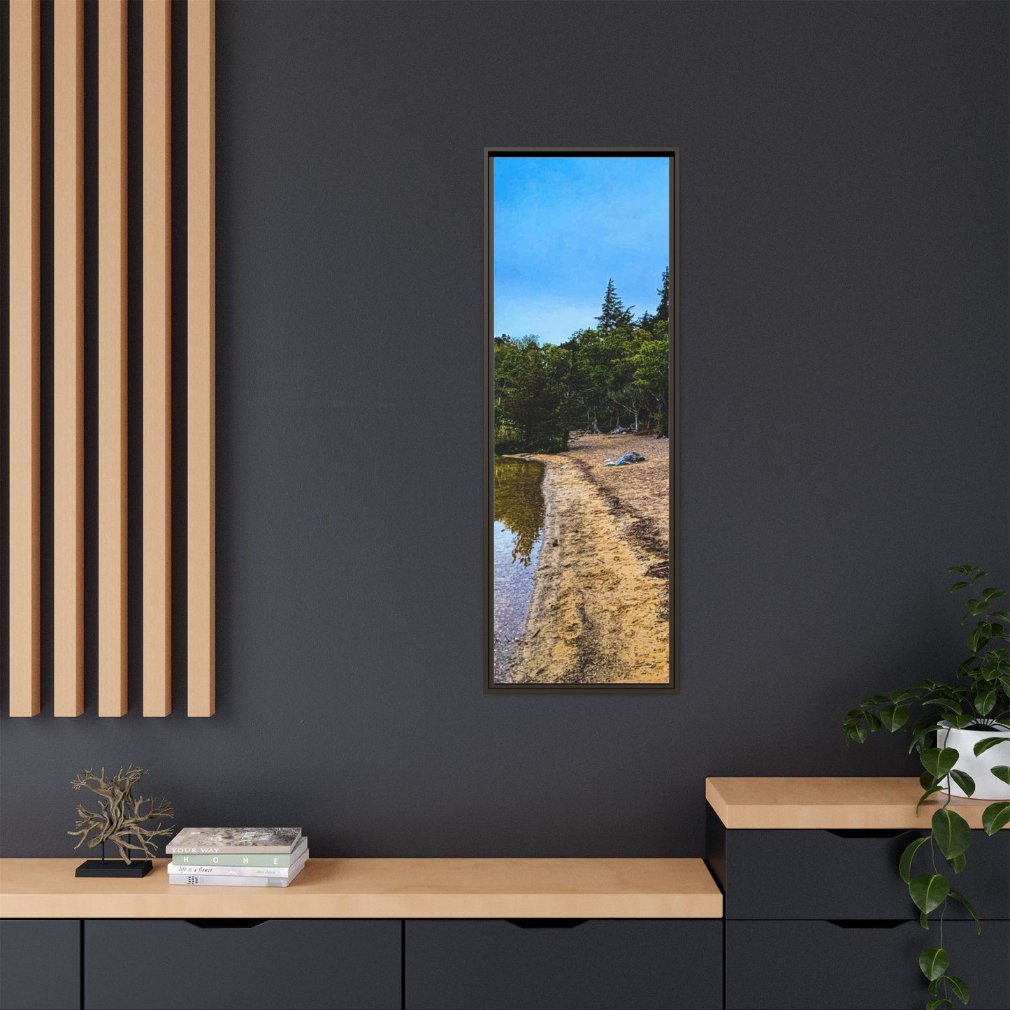 Killarney Beach Matte Canvas, Framed (Multi-color)