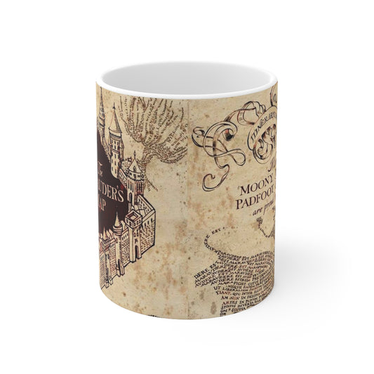 The Marauder's Map Ceramic Coffee Cups - Harry Potter Themed Mugs, 11oz & 15oz