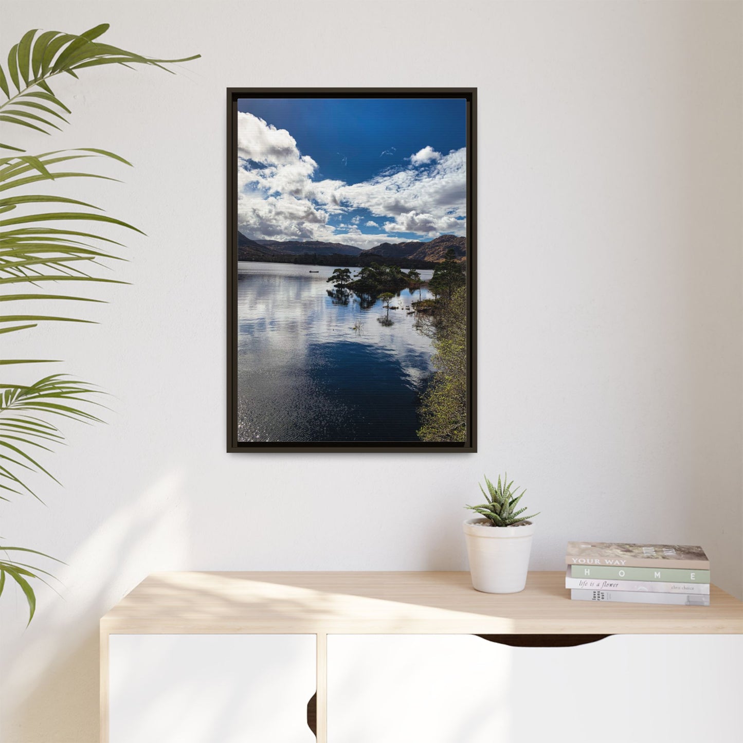 Lake Matte Canvas, Framed (Multi-color)
