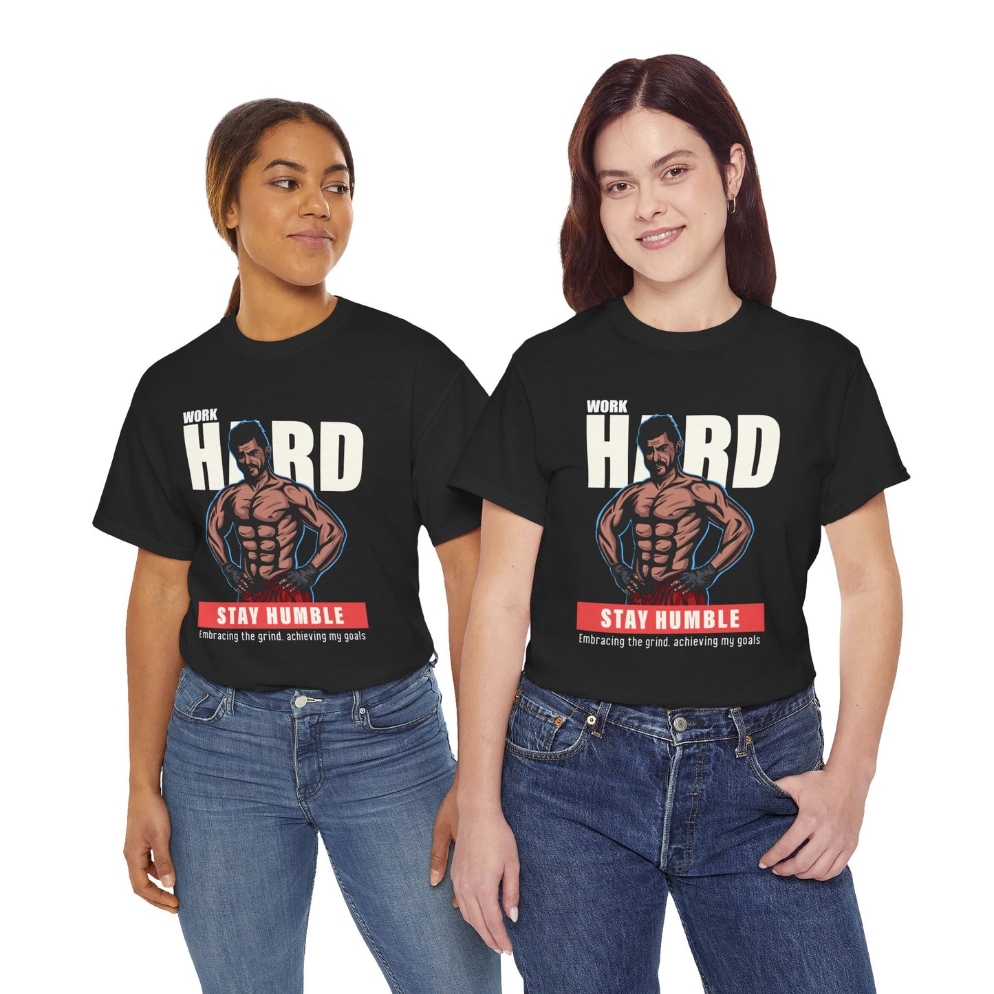 Work Hard Stay Humble Gym Tee — Motivational Bodybuilding Shirt
