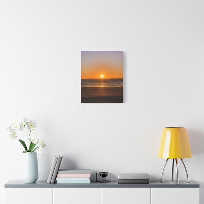 Sunset in ocean Matte Canvas, Stretched, 1.25"