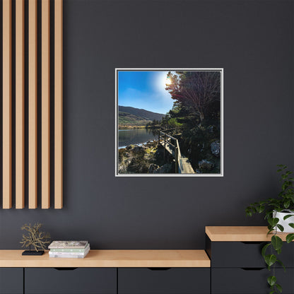 Glanteenassig Trail Matte Canvas, Framed (Multi-color)