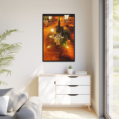 Listowel Church Matte Canvas, Framed (Multi-color)