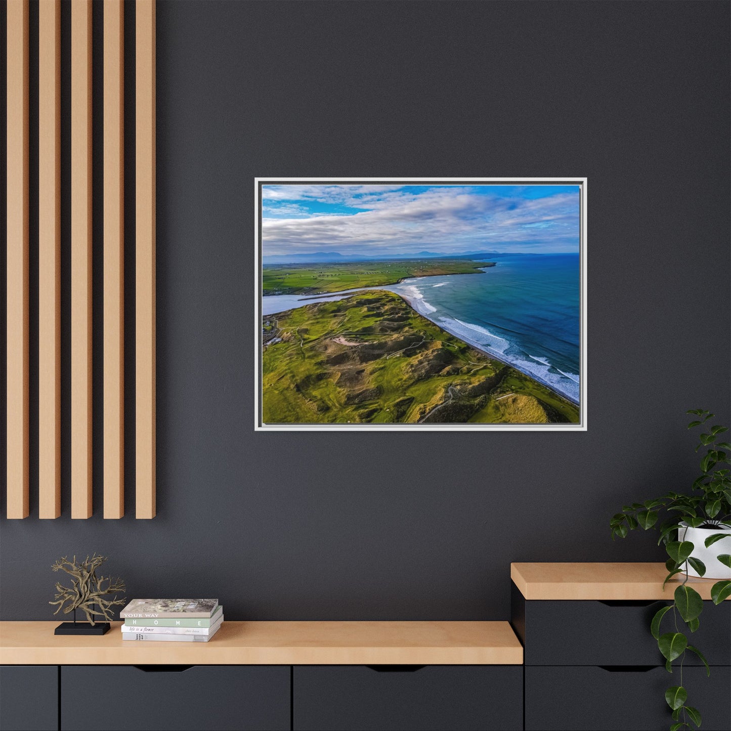 Kerry Landscape Matte Canvas, Framed (Multi-color)