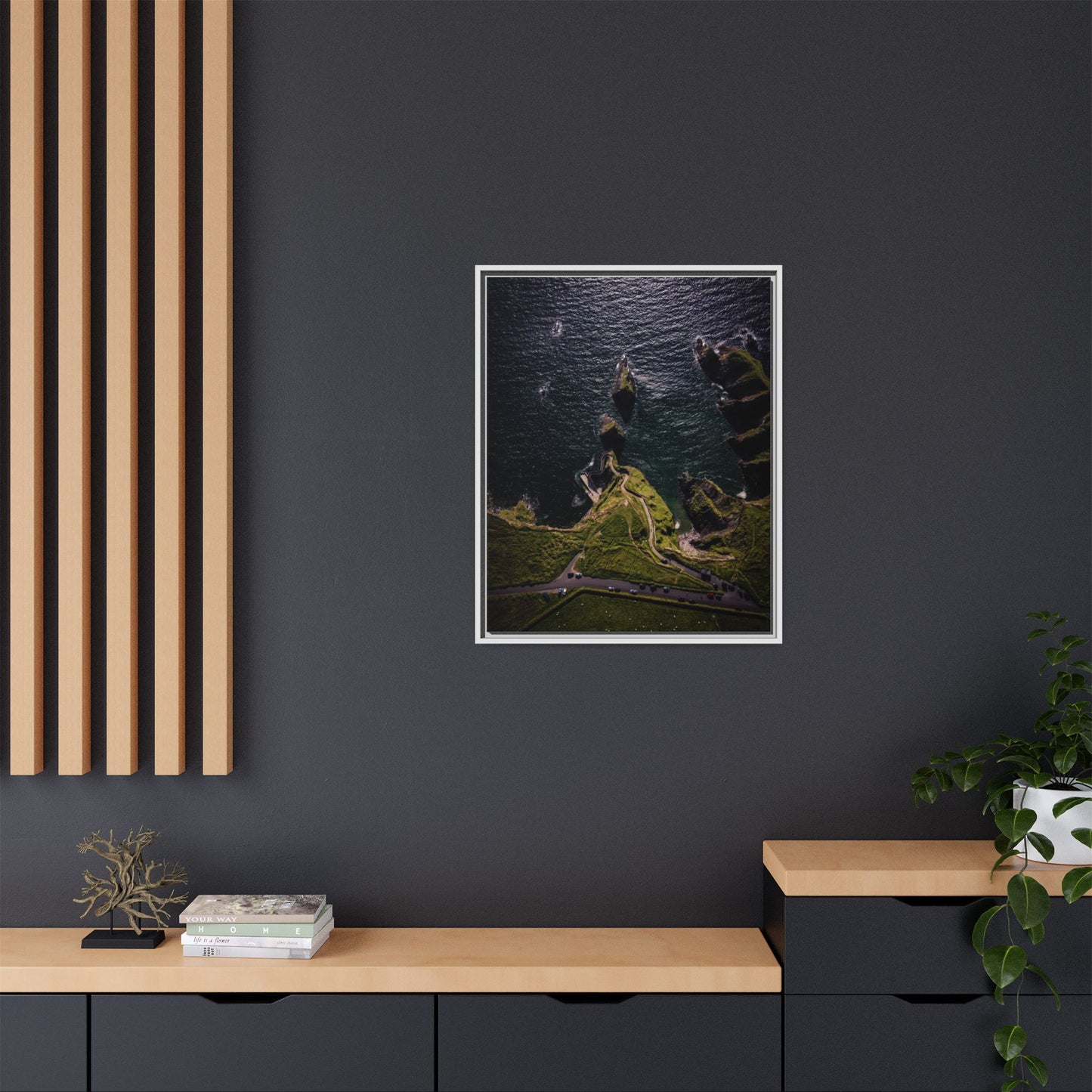 Dunquin Pier Matte Canvas, Framed (Multi-color)