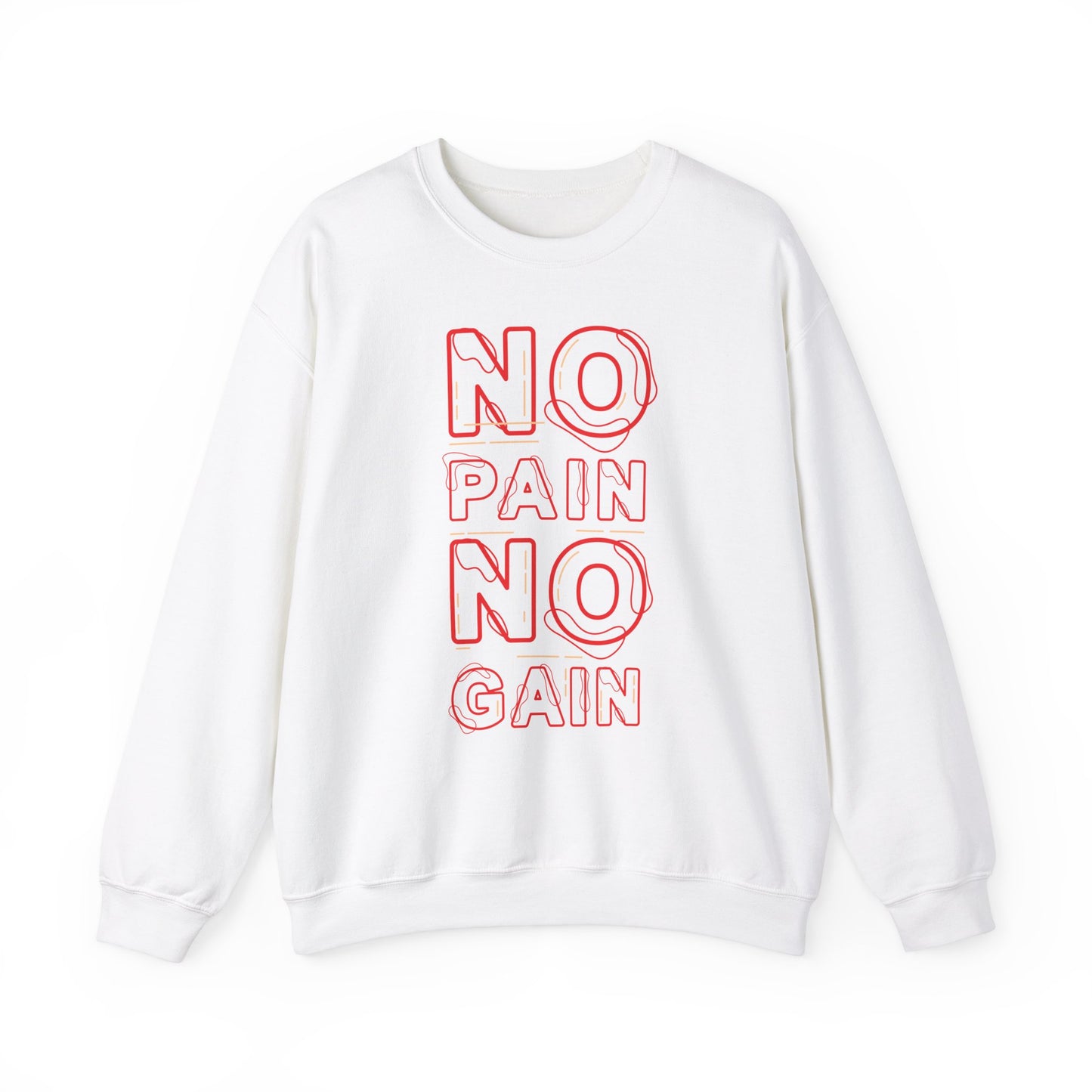 Motivational Unisex Heavy Blend™ Crewneck Sweatshirt - No Pain No Gain