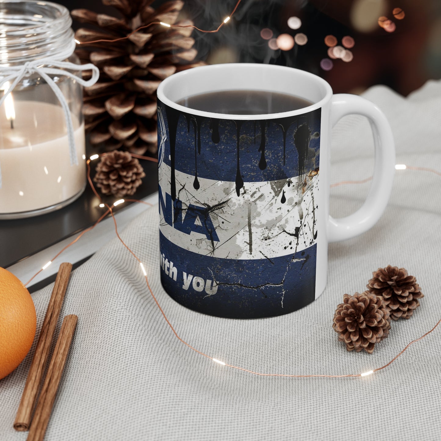 Rustic Scania Ceramic Coffee Cup - 11oz & 15oz - Perfect for Motor Enthusiasts
