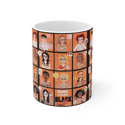 Orange is the New Black Ceramic Coffee Mug - Fun 11oz & 15oz Cups for TV Show Fans