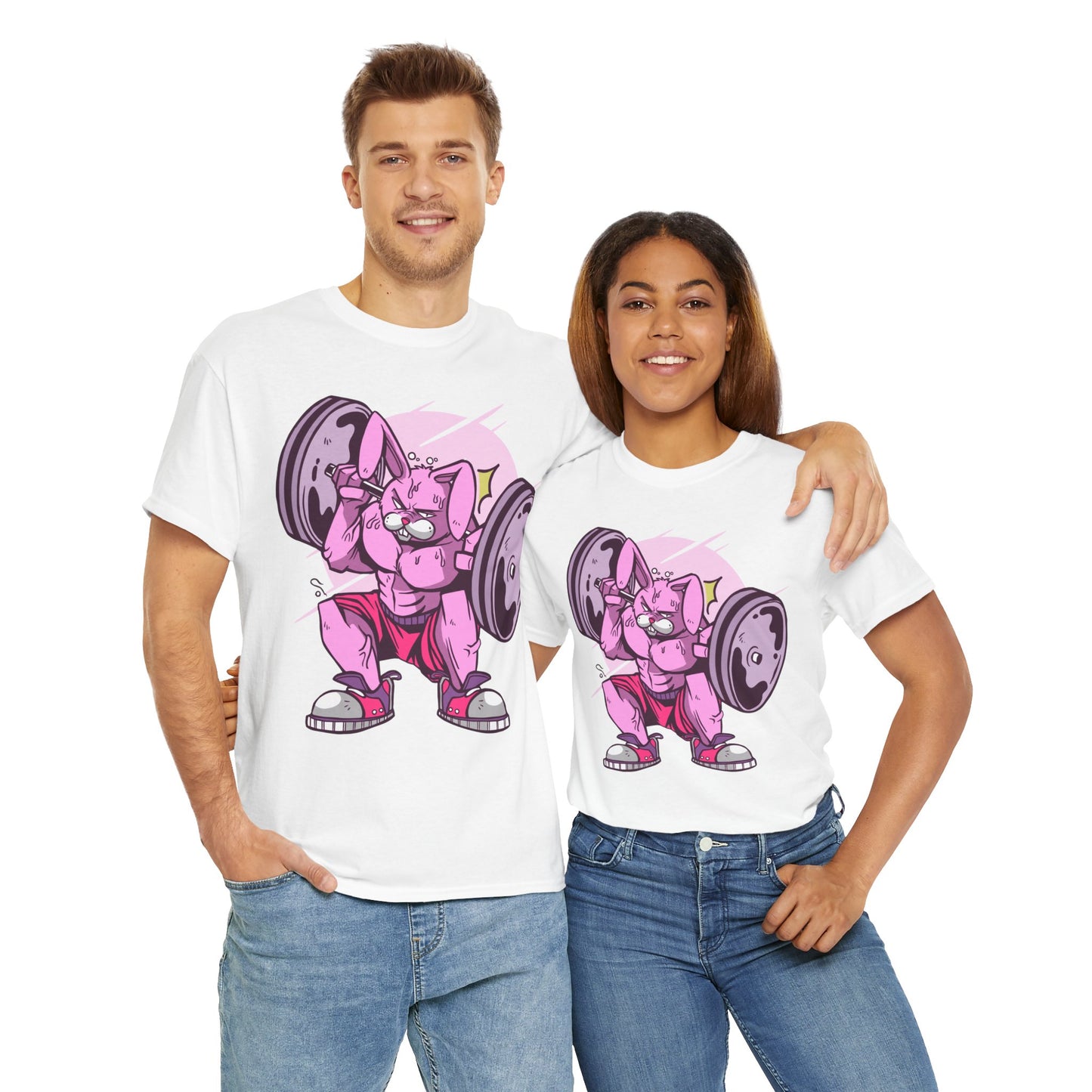 Funny Lifting Pig Unisex Heavy Cotton Tee - Gym Humor Shirt