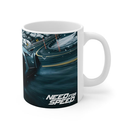 Racing-Inspired Ceramic Coffee Cups - 11oz & 15oz, Perfect for Car Enthusiasts