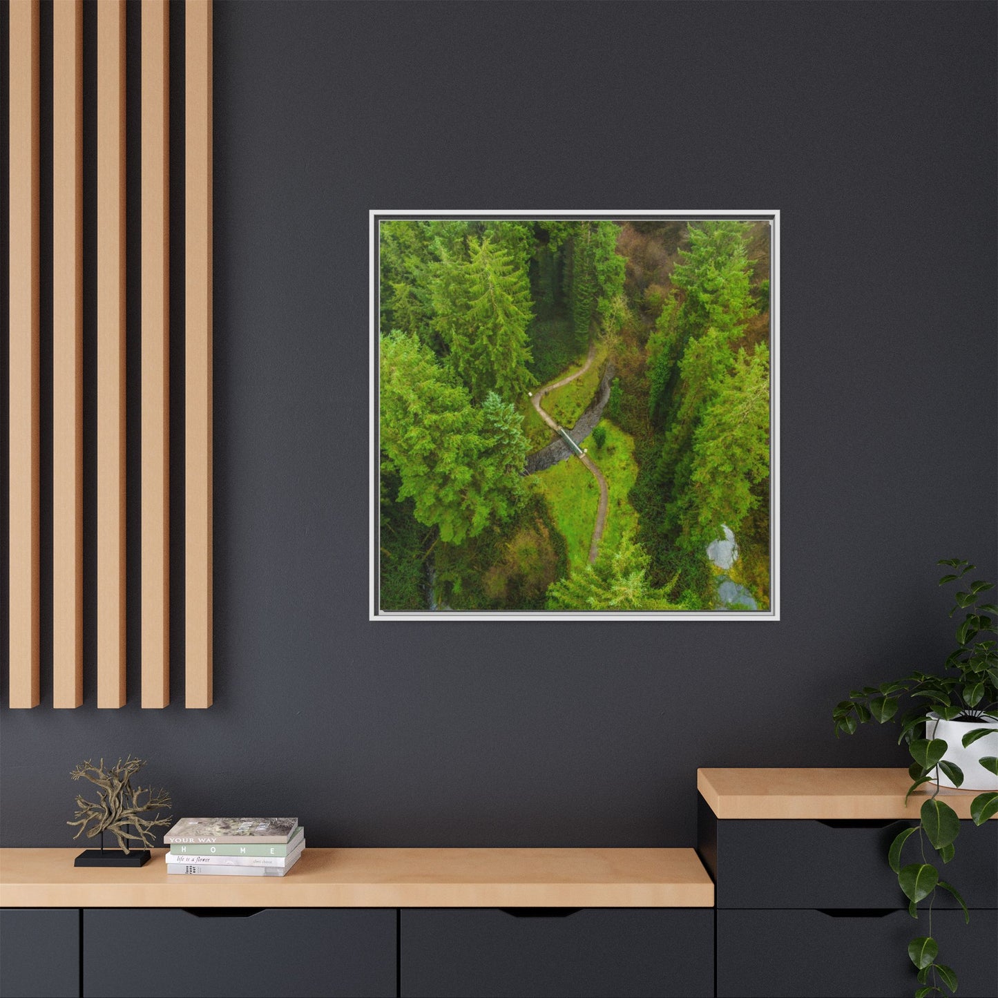 Glanageenty Forest Matte Canvas, Framed (Multi-color)