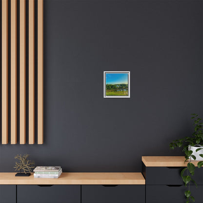 Zageres Lake Matte Canvas, Framed (Multi-color)