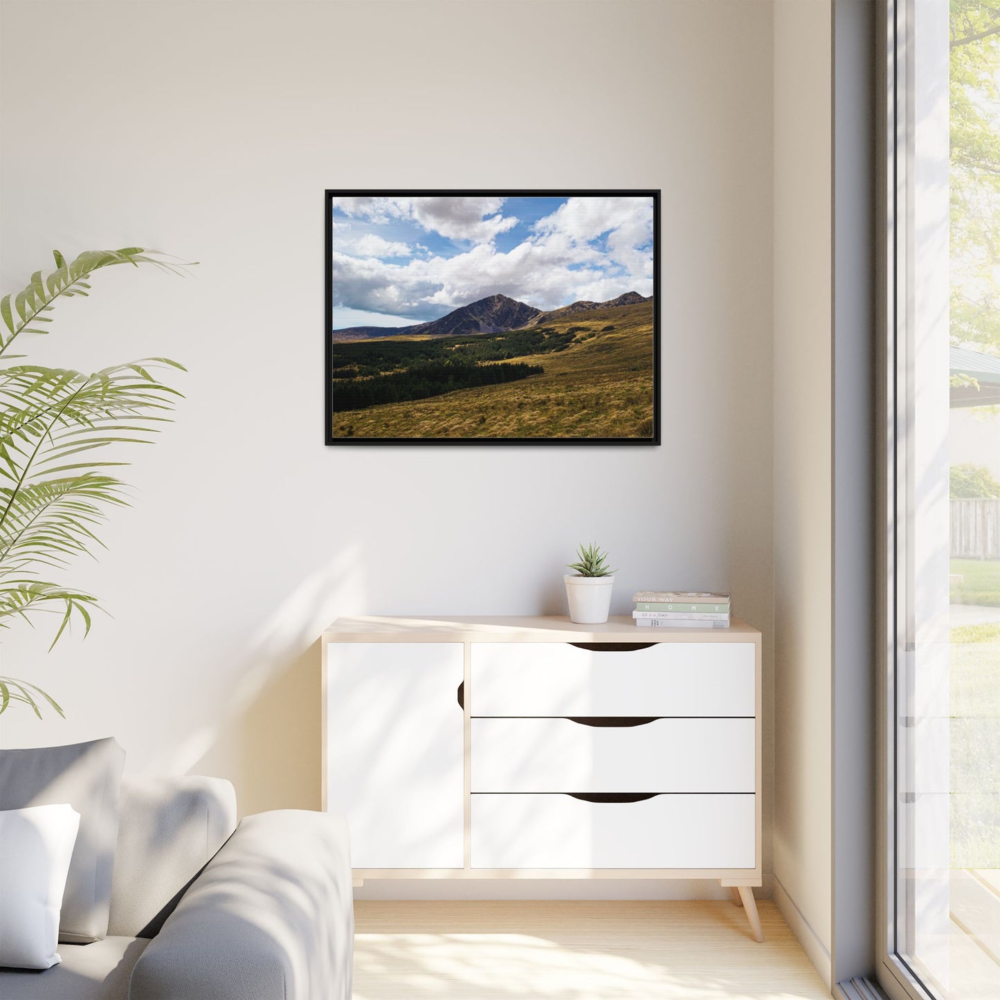 Mount Brandon Matte Canvas, Framed (Multi-color)