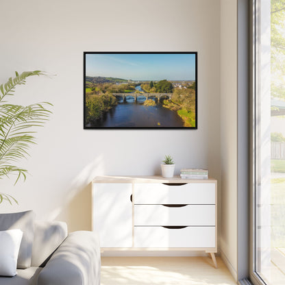 Listowel Bridge Matte Canvas, Framed (Multi-color)