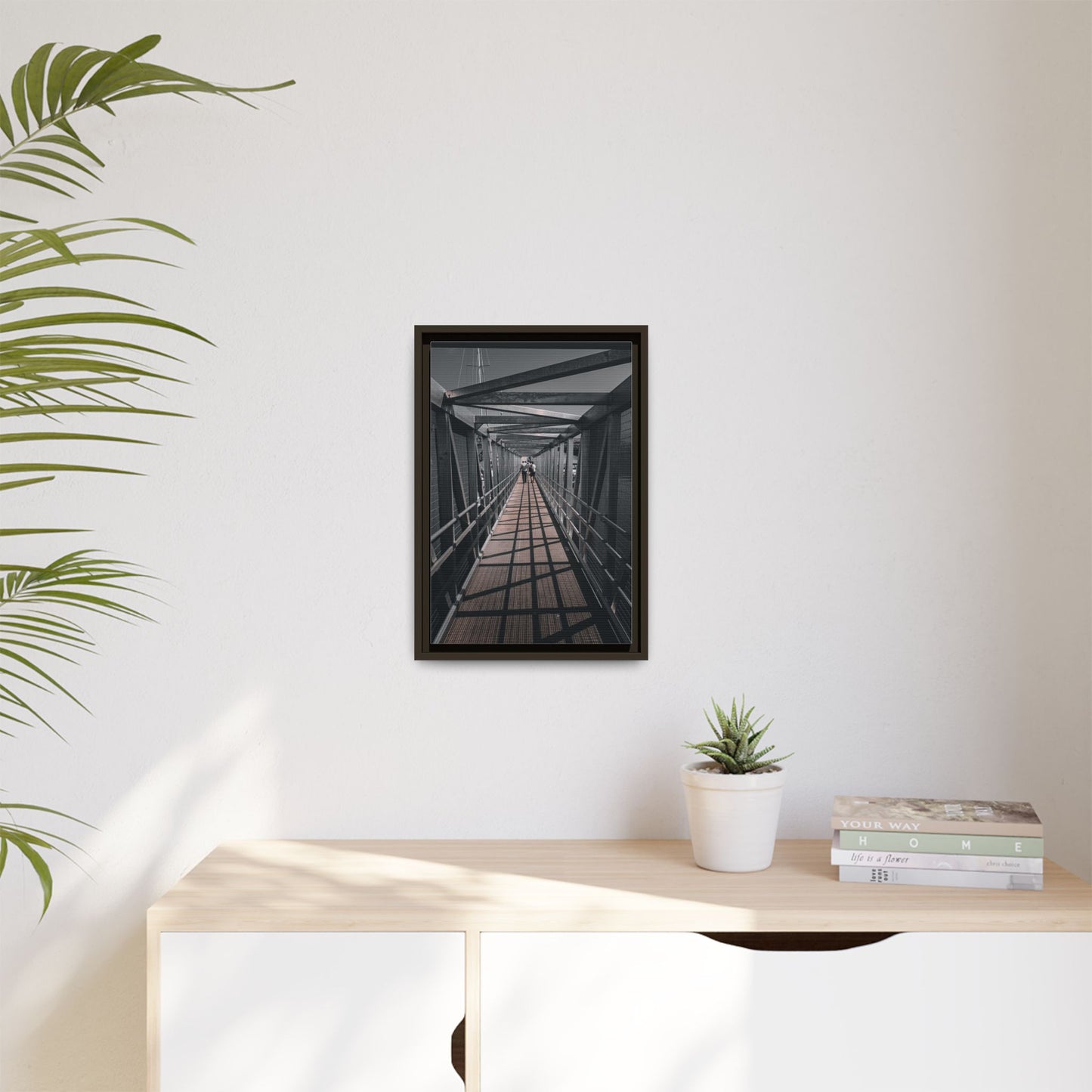Dingle Pier Matte Canvas, Framed (Multi-color)