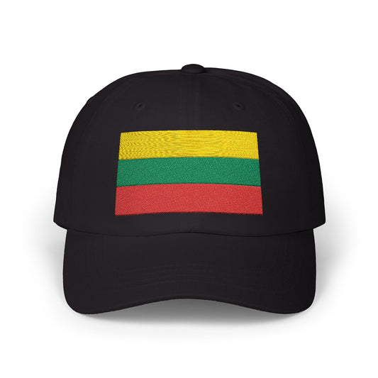 Lithuania Flag Embroidered Classic Dad Cap - Stylish Cotton Hat for Men