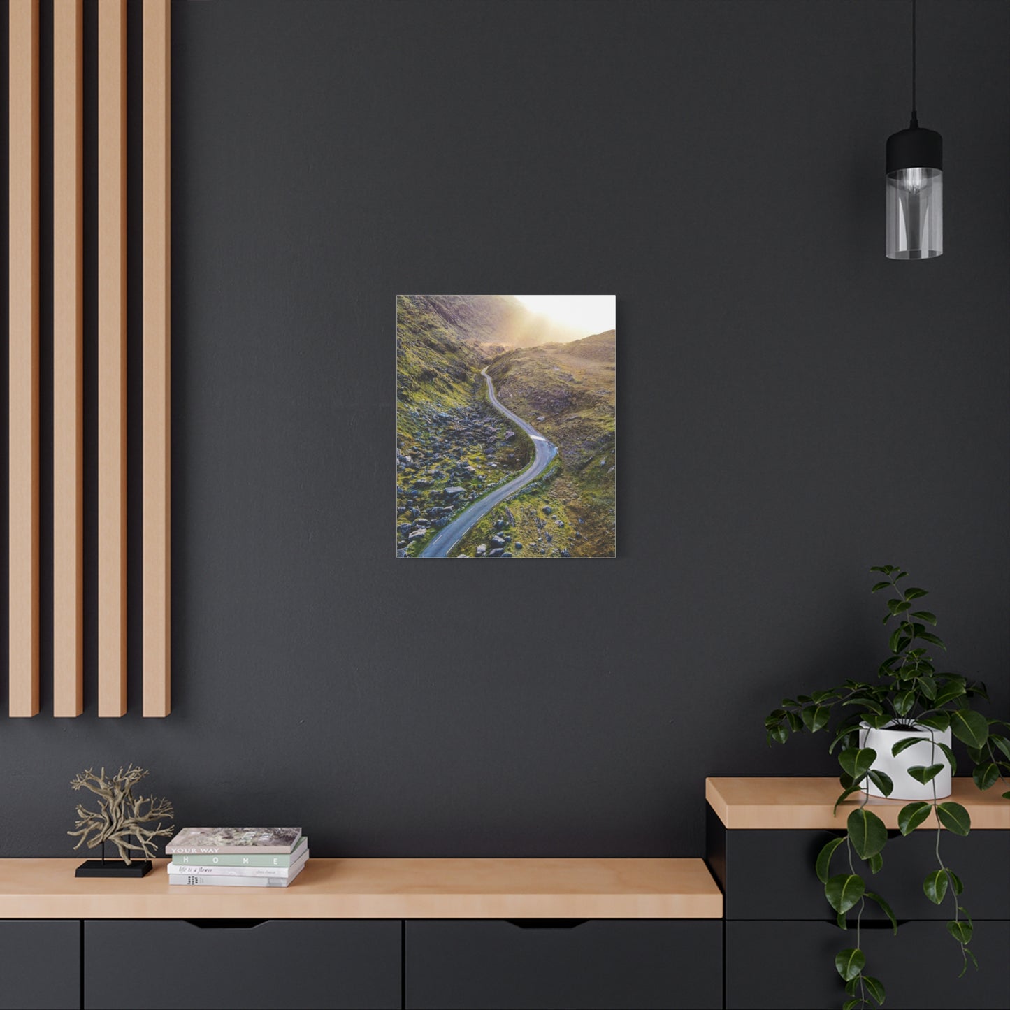 Valley Road Matte Canvas, Stretched, 1.25"
