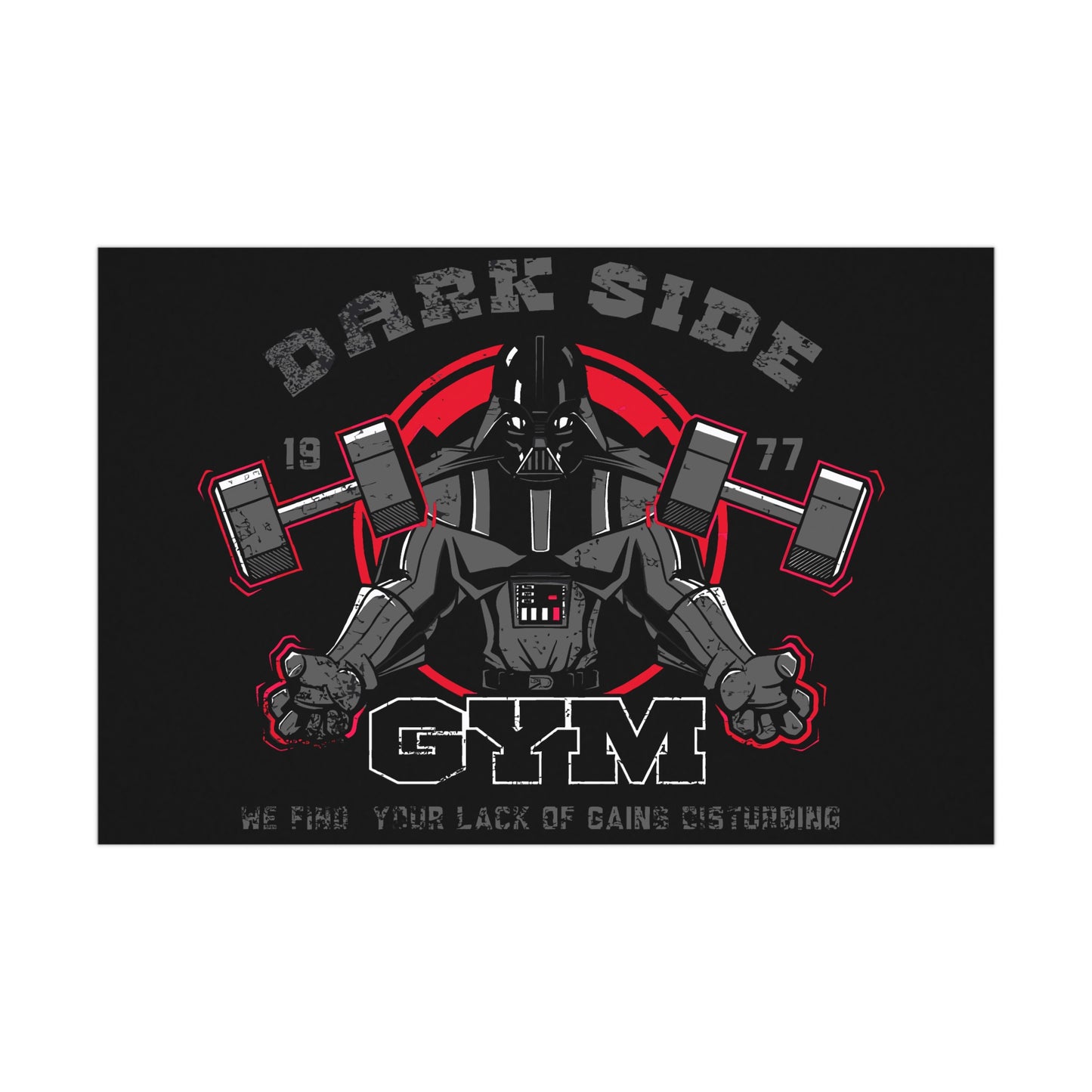 Gym Motivation Matte Poster - Dark Side Fitness Art