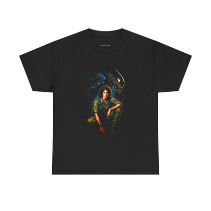 Alien Queen Portrait T-Shirt — Retro Sci‑Fi Movie Art Tee
