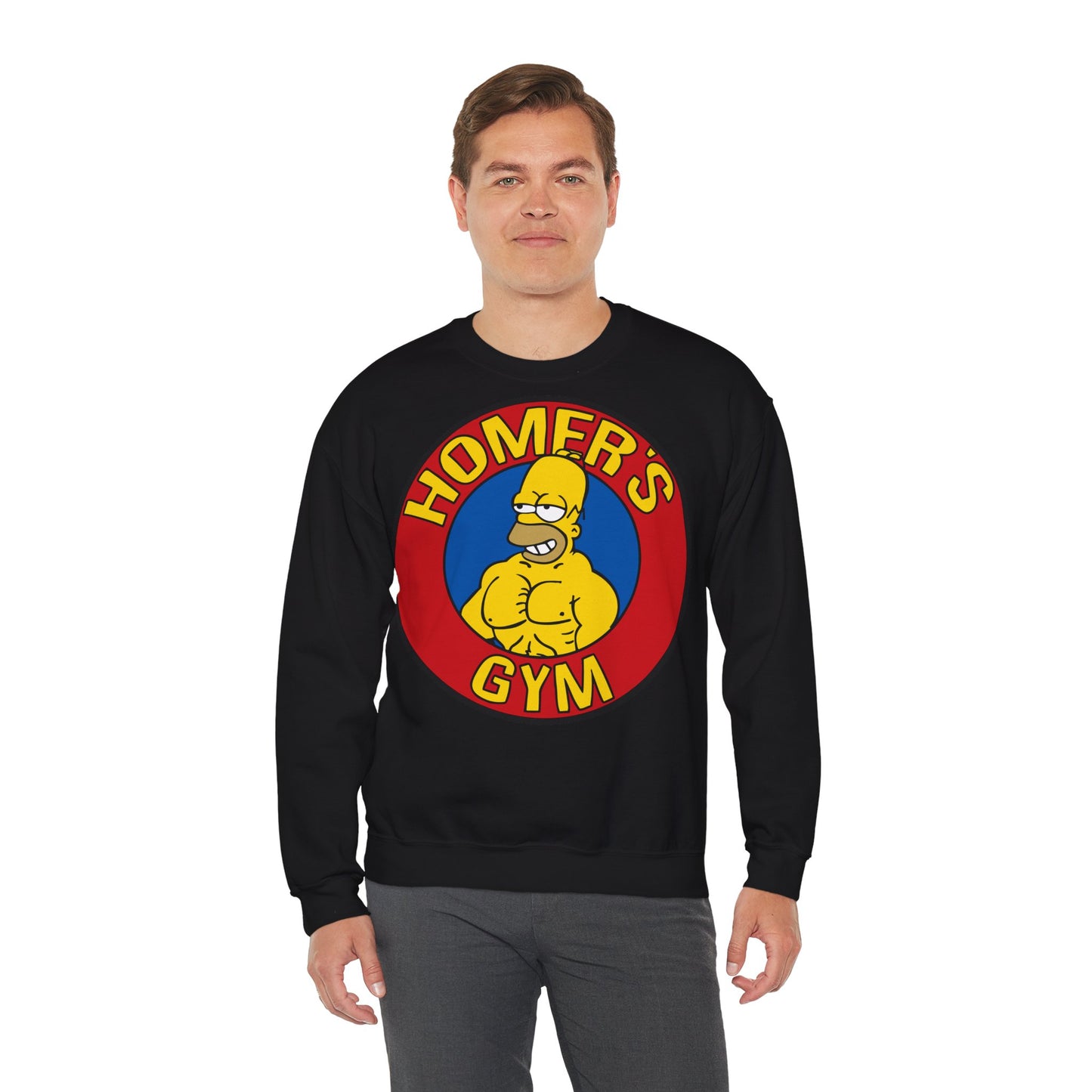 Homer's Gym Unisex Heavy Blend™ Crewneck Sweatshirt - Fun & Comfy Workout Apparel