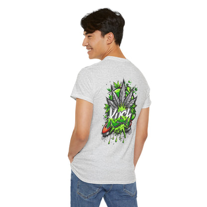 Kush Graffiti T-Shirt — Green Cannabis Leaf Street Art Tee