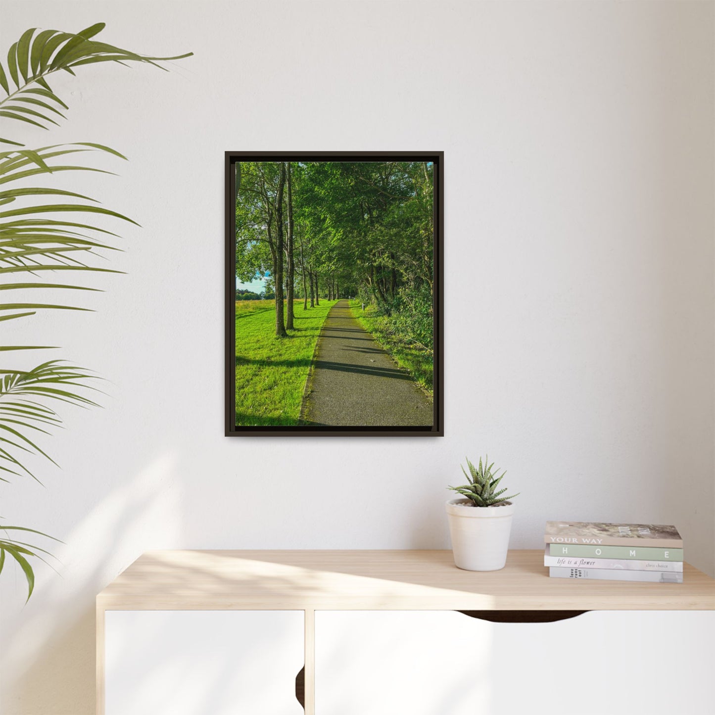 Listowel Town Park Matte Canvas, Framed (Multi-color)