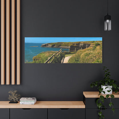 Sunny Walk In Ballybunion Matte Canvas, Stretched, 1.25"