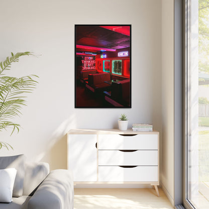 The Mermaids Night Club Matte Canvas, Framed (Multi-color)