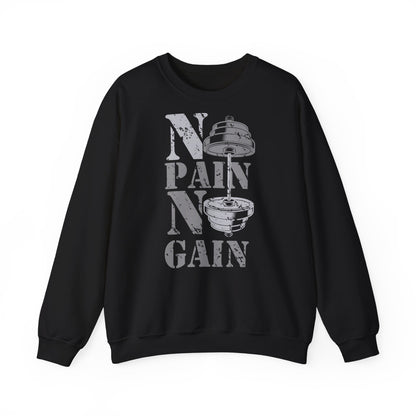 Motivational Workout Sweatshirt - 'No Pain No Gain' Unisex Heavy Blend™ Crewneck