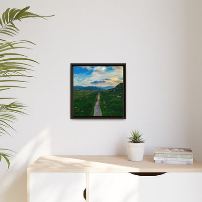 Torc Mountain Trail Matte Canvas, Framed (Multi-color)