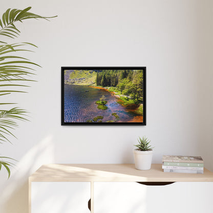 Gleanteenassig Forest Matte Canvas, Framed (Multi-color)