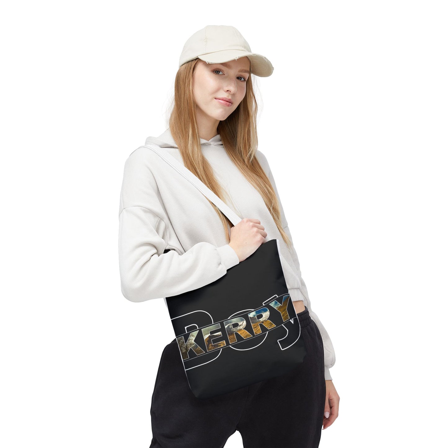 Kerry Boy Black - Black Tote Bag (AOP)