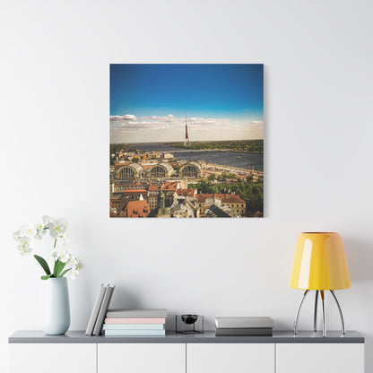 Riga TV Tower Matte Canvas, Stretched, 1.25"