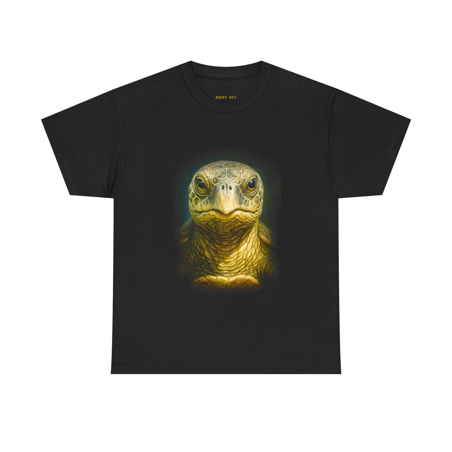 Turtle Portrait Tee — Realistic Sea Turtle Face Graphic T-Shirt