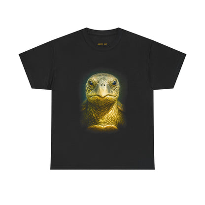 Turtle Portrait Tee — Realistic Sea Turtle Face Graphic T-Shirt