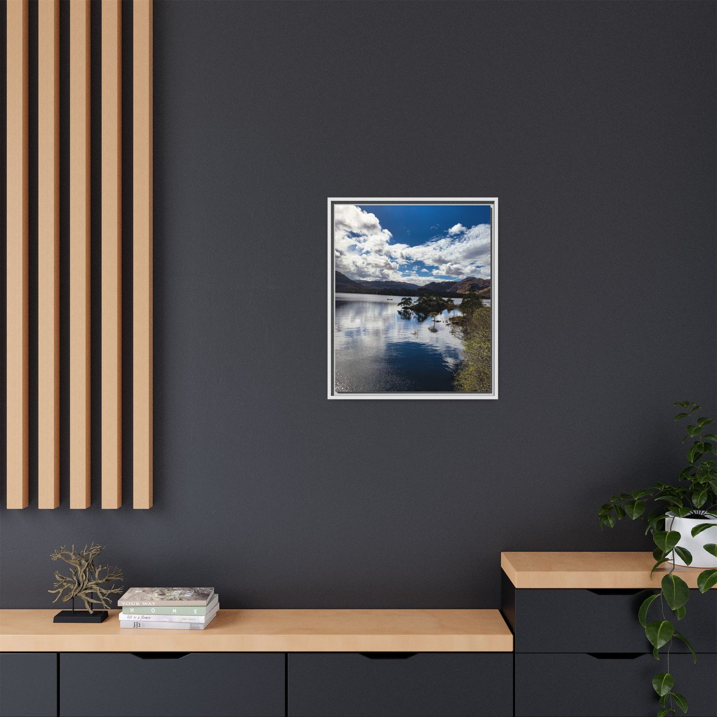 Lake Matte Canvas, Framed (Multi-color)