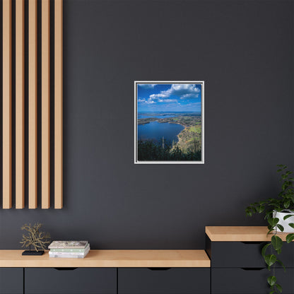 Kuckross Lake Matte Canvas, Framed (Multi-color)