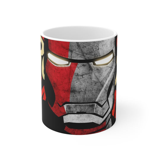 Iron Man Inspired Ceramic Coffee Mug, 11oz & 15oz - Perfect Gift for Marvel Fans