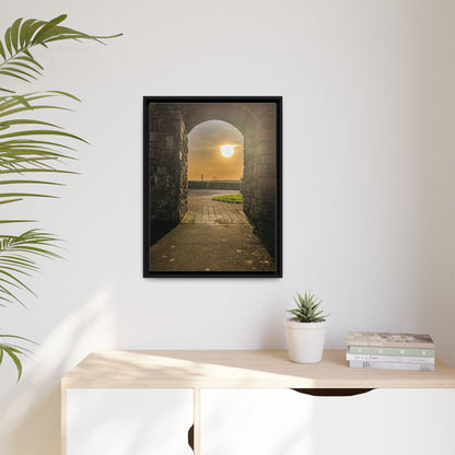 Pillars Matte Canvas, Framed (Multi-color)