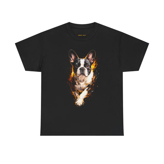 Boston Terrier Fire Graphic Tee