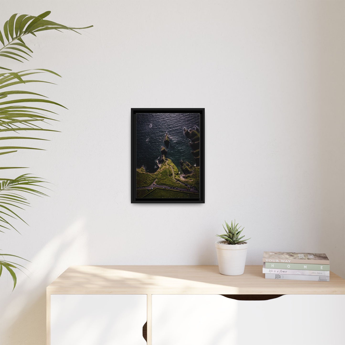 Dunquin Pier Matte Canvas, Framed (Multi-color)