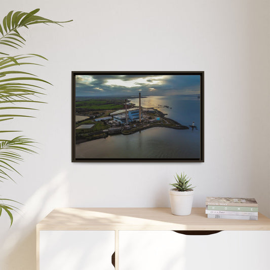 Target  Power Station Matte Canvas, Framed (Multi-color)