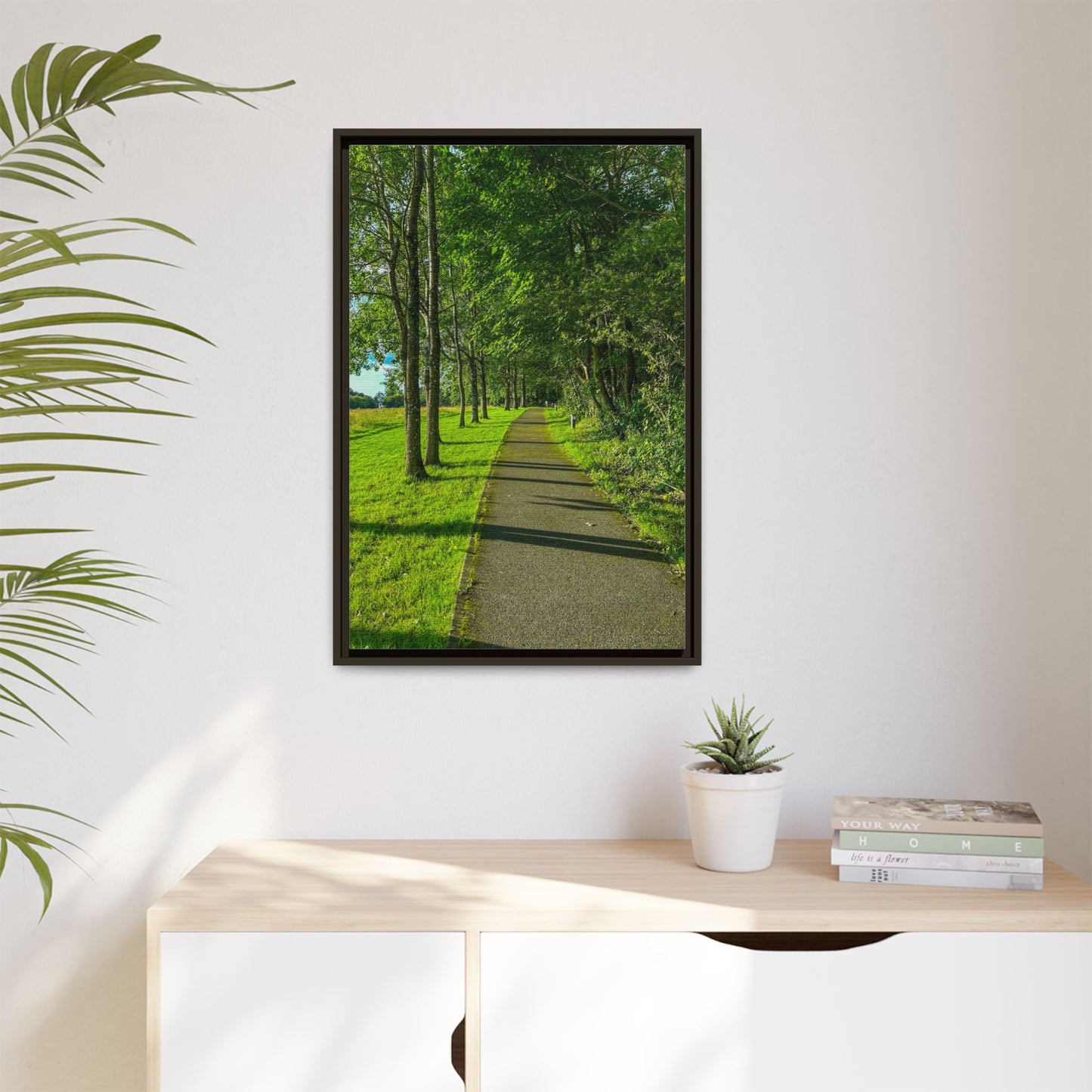 Listowel Town Park Matte Canvas, Framed (Multi-color)
