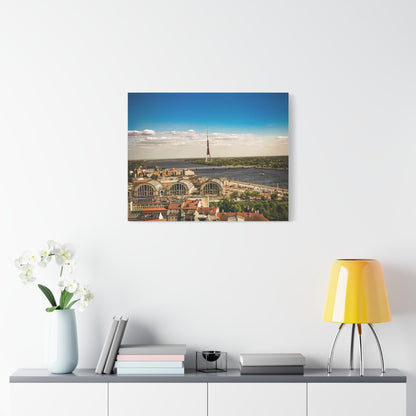 Riga TV Tower Matte Canvas, Stretched, 1.25"