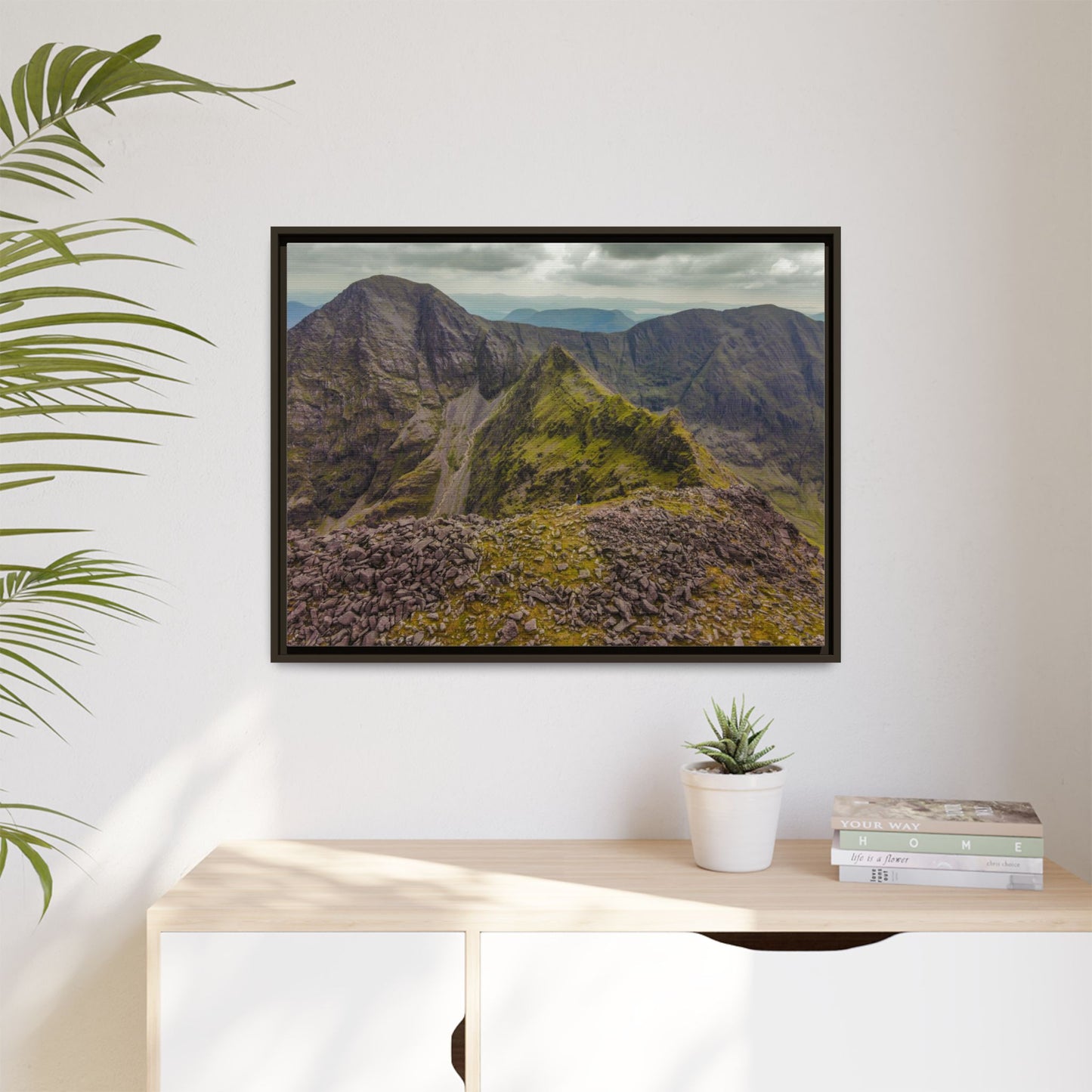 Halfway to Carrauntoohil Matte Canvas, Framed (Multi-color)
