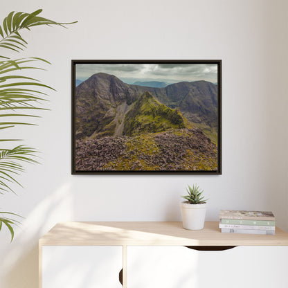 Halfway to Carrauntoohil Matte Canvas, Framed (Multi-color)